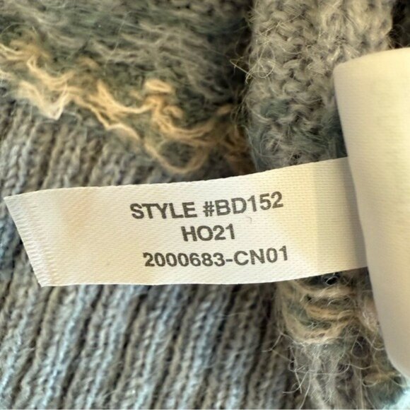 J.Crew Fair Isle Yoke Sweater XXS Blue Alpaca Wool Nordic Puff Sleeve BD152 - Picture 12 of 13